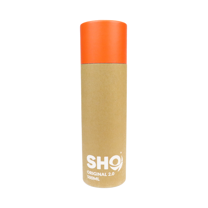 SHO Reusable Outrageous Orange Water Bottle with ‘Reflex Medical’ logo.