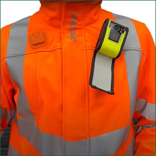 Body-Worn Video Camera Case with Privacy Tab