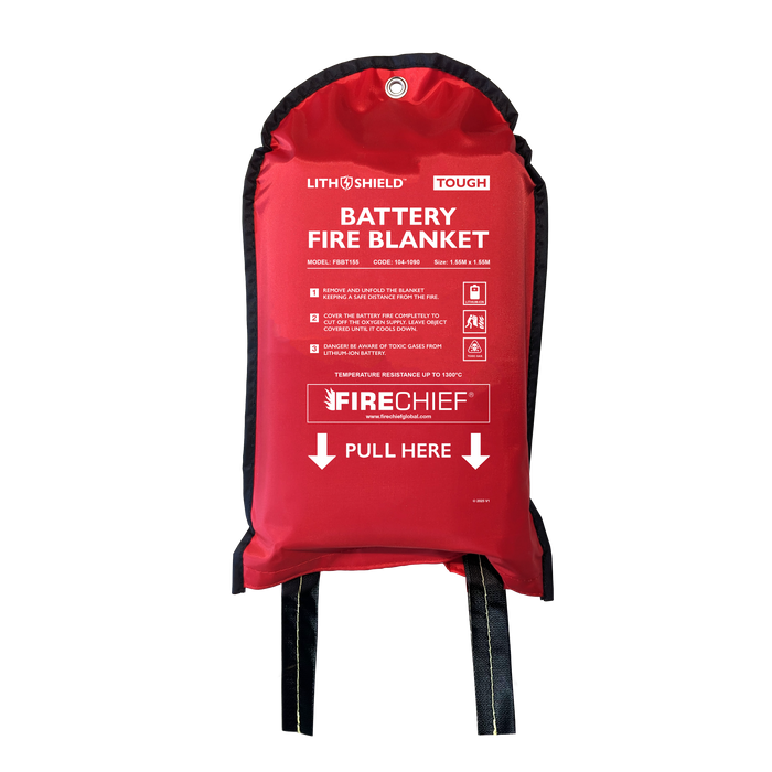 Firechief LithShield Tough Battery Fire Blankets (1.55 x 1.55m & 3 x 3m)