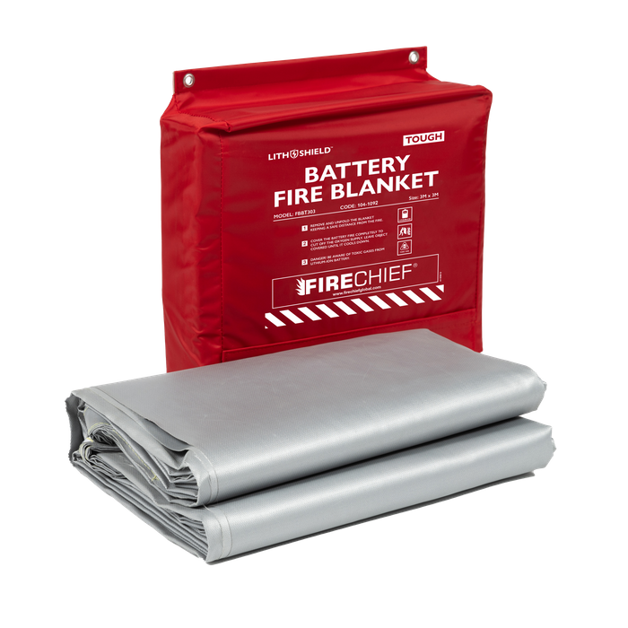 Firechief LithShield Tough Battery Fire Blankets (1.55 x 1.55m & 3 x 3m)
