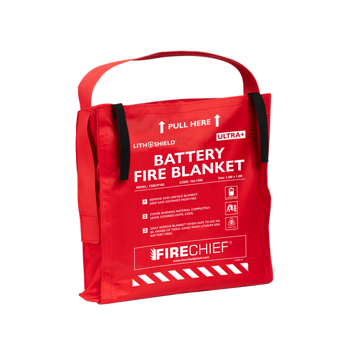 Firechief LithShield Ultra+ Battery Fire Blankets (1.8 x 1.8m & 2.6 x 2.6m)