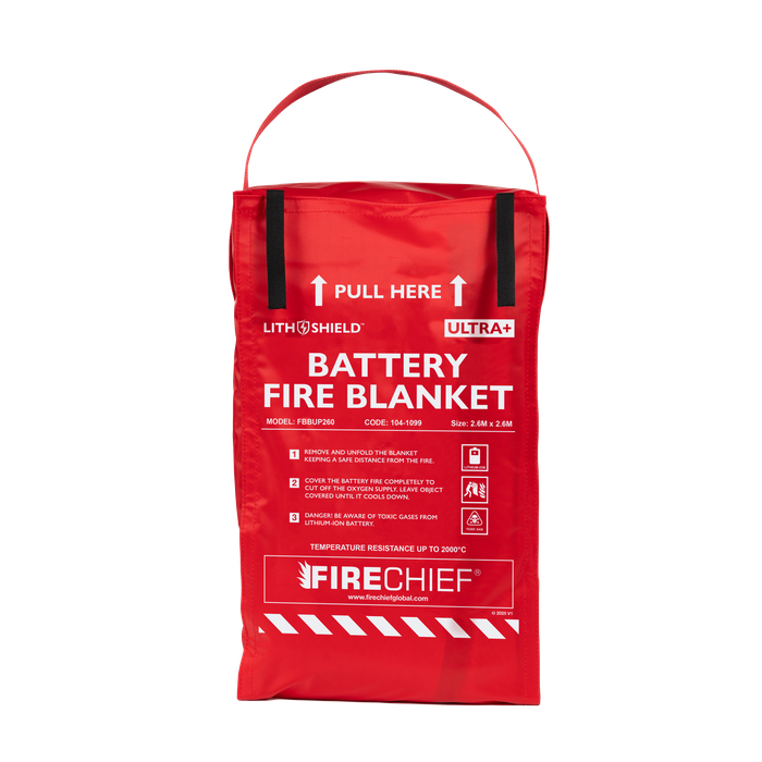 Firechief LithShield Ultra+ Battery Fire Blankets (1.8 x 1.8m & 2.6 x 2.6m)