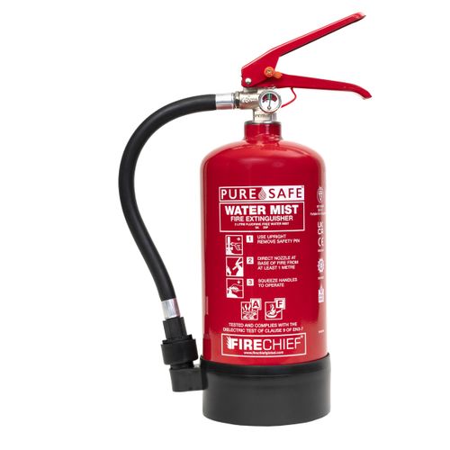 FIRECHIEF® PURESAFE™ WATER MIST EXTINGUISHERS (2L, 3L, 6L, 9L)