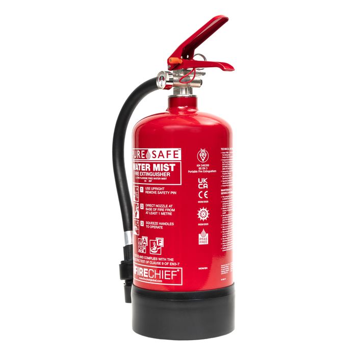 FIRECHIEF® PURESAFE™ WATER MIST EXTINGUISHERS (2L, 3L, 6L, 9L)