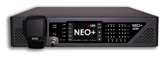 NEO+ | Advanced EN54-certified public address and voice alarm system