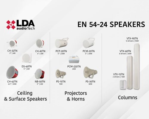 EN 54-24 CERTIFIED LOUDSPEAKERS