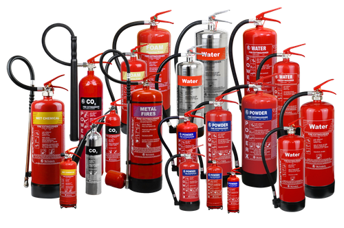 Complete range of TG Products EN3 certified portable and wheeled extinguishers