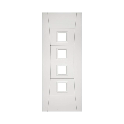 Deanta Pamplona White Internal FD30 Fire Door with Glass