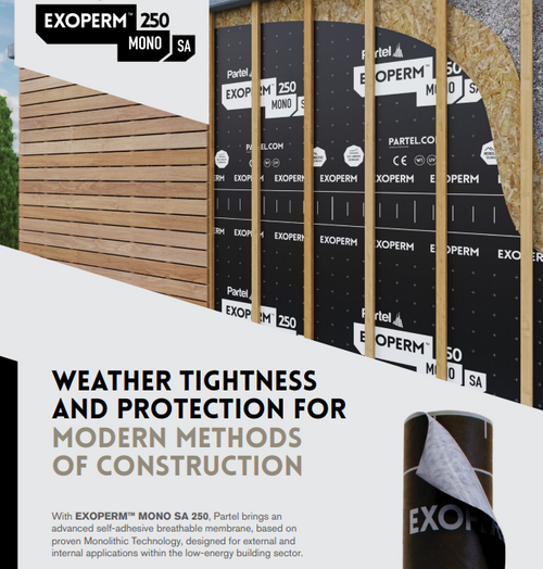  EXOPERM MONO SA 250 – Self-Adhesive Monolithic Windtight Membrane