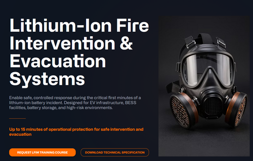 Lithium-Ion Fire Intervention & Evacuation Systems