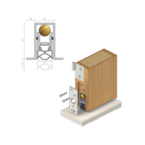 RP70Si - Door Bottom Smoke Seals