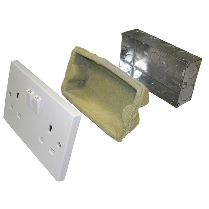 Astro FRA Socket Box Insert - Fire Rated & Acoustic Internal Socket Box Insert