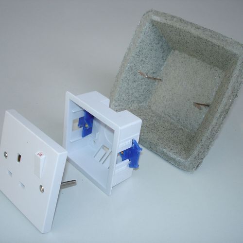 Astro FRA Socket Box Cover - Intumescent Fire & Acoustic Socket Box Cover
