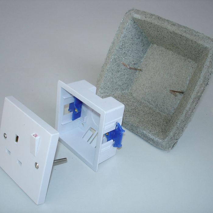 Astro FRA Socket Box Cover - Intumescent Fire & Acoustic Socket Box Cover