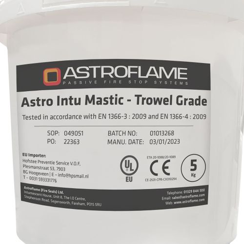 Astro Intu Mastic Trowel Grade - Intumescent Sealant