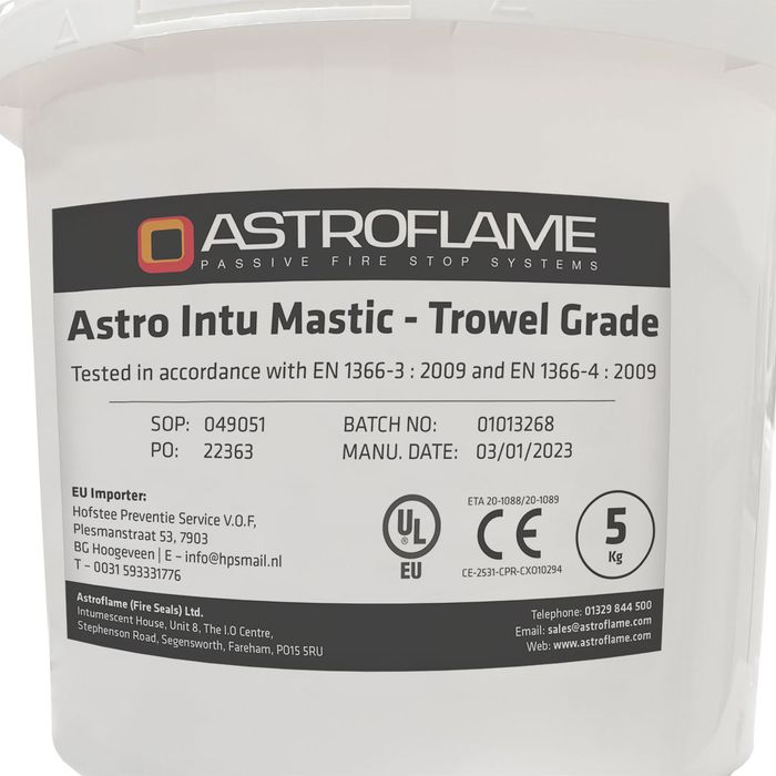 Astro Intu Mastic Trowel Grade - Intumescent Sealant