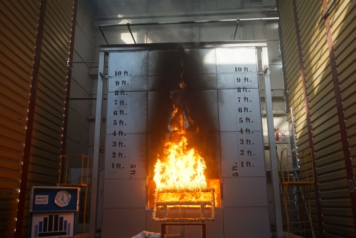 Large Scale Fire Propagation Testing