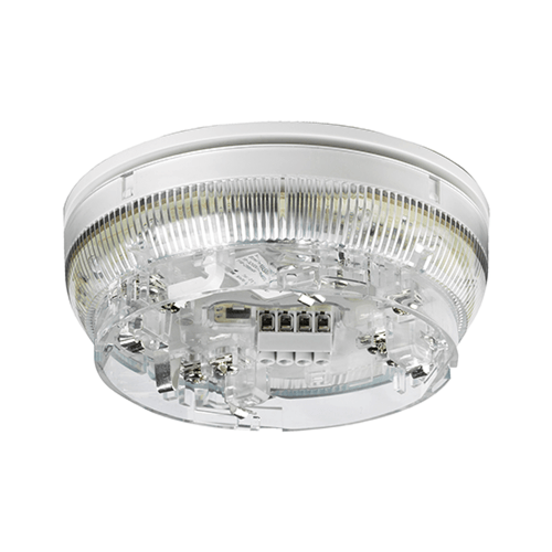 Sounder VAD detector base for addressable fire systems