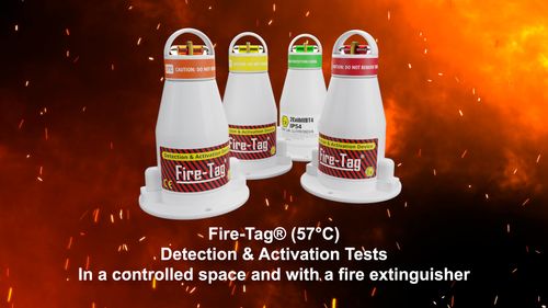 Fire-Tag' Heat Detection & Activation Device Tests