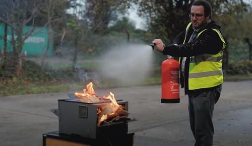 P50 Water Mist Fire Extinguisher: Safe for use on live electrical equipment