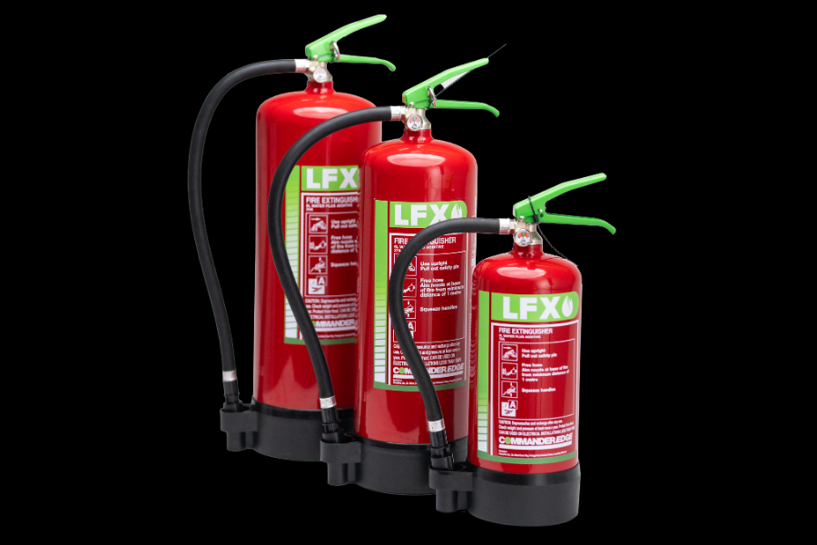 What LFX fire extinguisher for which electrical device?