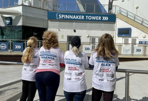 Bravery at Great Heights: Police CPI's abseil Portsmouth's iconic 170ft Spinnaker Tower