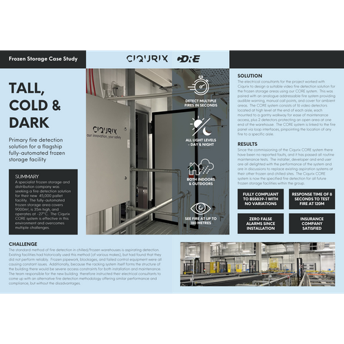 Tall Cold & Dark - Frozen Storage Case Study