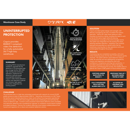 Uninterrupted Protection – Automated FMCG Warehouse Case Study