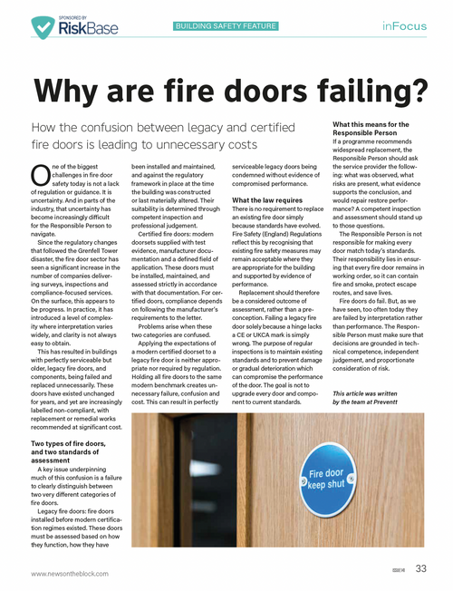 Why Are Fire Doors Failing?