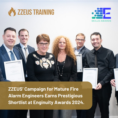 ZZEUS’ Campaign for Mature Fire Alarm Engineers Earns Prestigious Shortlist at Enginuity Awards 2024