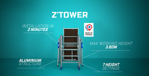 Z'TOWER, the scaffold tower for z'most versatile works