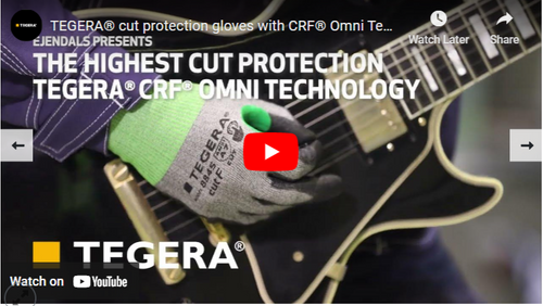 TEGERA® cut protection gloves with CRF® Omni Technology