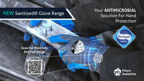SANITIZED GLOVE RANGE - WITH ANTIMICROBIAL GLOVE TREATMENT