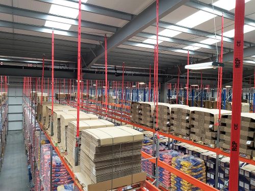 Fish4Pets Installs Rack Collapse Prevention's Warehouse Racking Safety System
