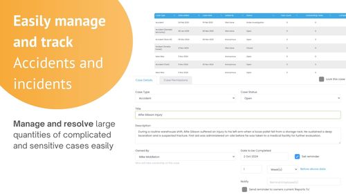 Evalu-8 EHS Accident and Incident Tracking