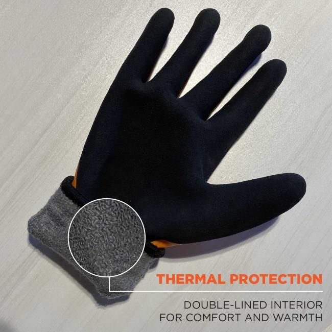 ProFlex 7551 Coated Cut-Resistant Winter Work Gloves - ANSI/ISEA 105-2016 A5, EN 388: 4X43E, Waterproof