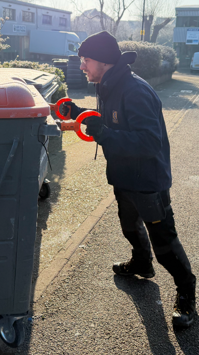 New! Wheelie Safe® Safety Handles for waste bins