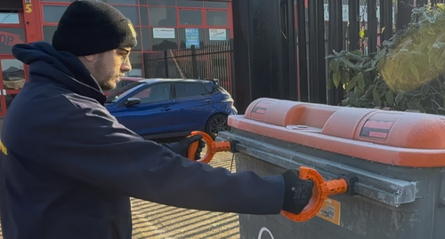 New! Wheelie Safe® Safety Handles for waste bins