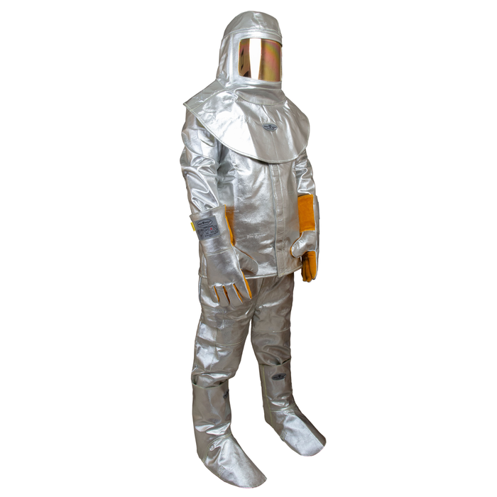 Aluminized molten metals and heat resistance Safety Suit