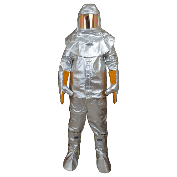 Aluminized molten metals and heat resistance Safety Suit