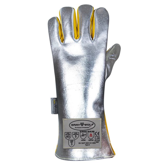 GRAYWOLF® Aluminized molten metal and heat resistance Safety Gloves