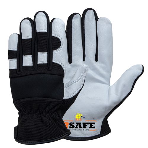 RSAFE&reg;-1331MGL Mechanics Glove – Goatskin Leather Palm, Spandex Back & Neoprene Knuckle Protection