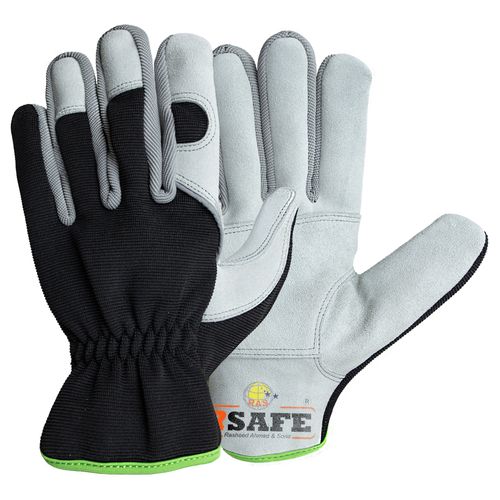 RSAFE&reg;‑1330SL Mechanics Gloves Premium Split Leather Palm with Reinforced Grip