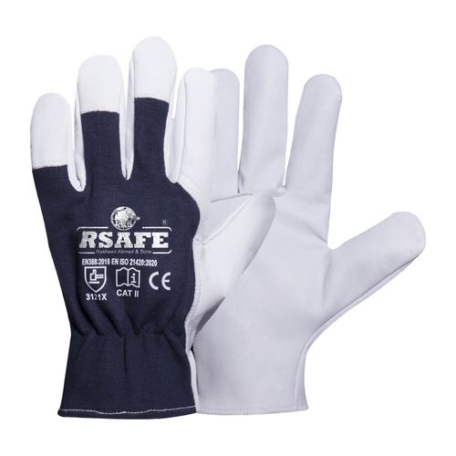 Goatskin Leather Safety Work Gloves – Maximum Durability & Comfort