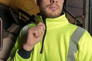 80323 Blackrock 1/4 Zip Hi Vis Sweatshirt