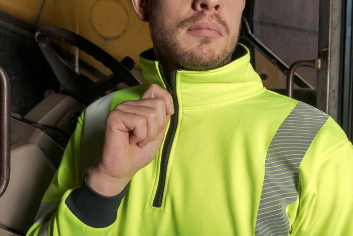 80323 Blackrock 1/4 Zip Hi Vis Sweatshirt