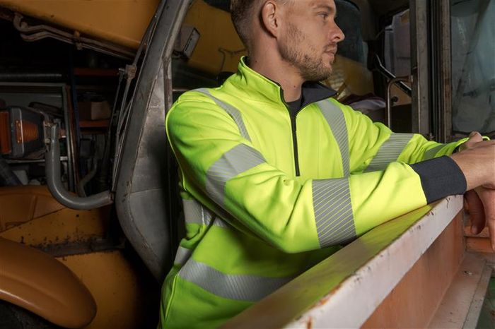 80323 Blackrock 1/4 Zip Hi Vis Sweatshirt