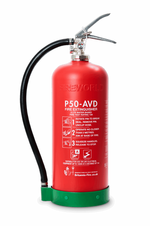 P50 AVD fire extinguisher for lithium-ion battery fires