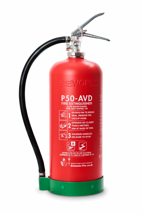 P50 AVD fire extinguisher for lithium-ion battery fires