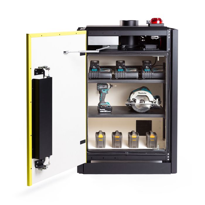 1 DOOR LITHIUM-ION STORAGE CHARGE AND STORAGE CABINET – VDMA CERTIFIED
